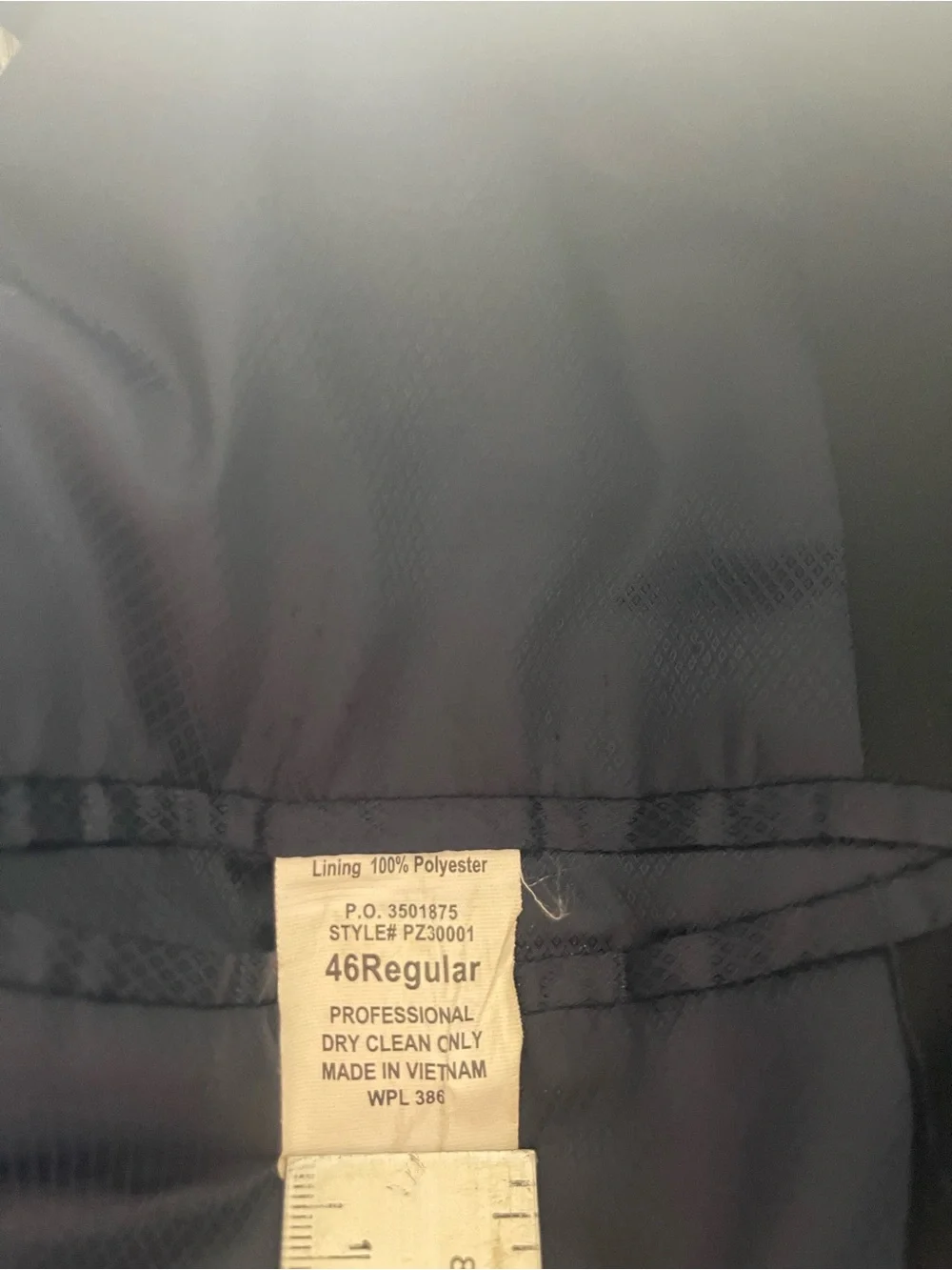 Men's Navy Two-Button Blazer